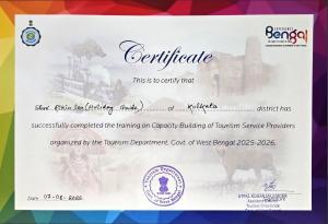 certified-on-building-of-tourism-services-by-tourism-dept-govt.-of-west-bengal