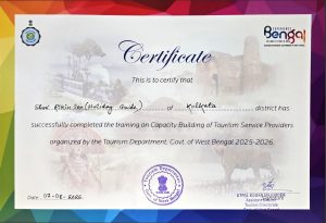 certified-on-building-of-tourism-services-by-tourism-dept-govt.-of-west-bengal